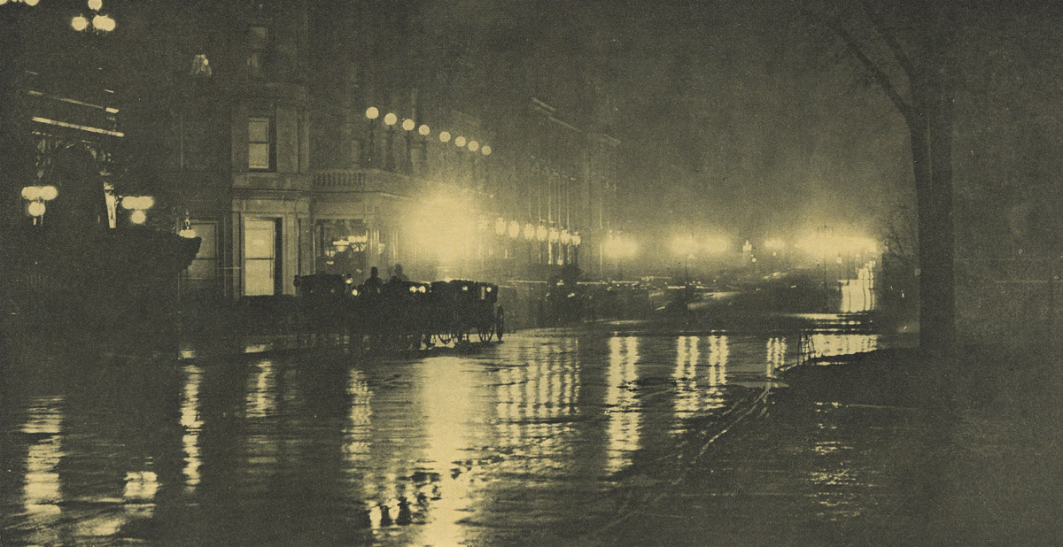 ALFRED STIEGLITZ (1864-1964) Reflections: Night - New York * The Glow of Night - New York.